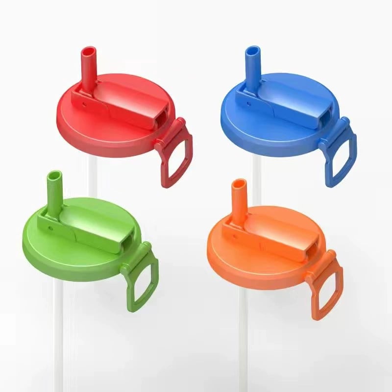 Reusable Soda Can Lids with Straws