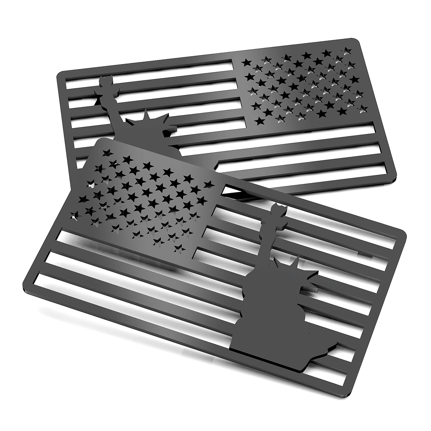 š„Last Day 49% OFF - 3D All-Black American Flag Emblem Decal