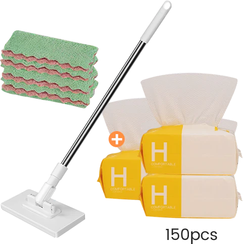 💦Last Day Sales 50% OFF🧹Disposable Dust Mop with 4 Reusable Cloths