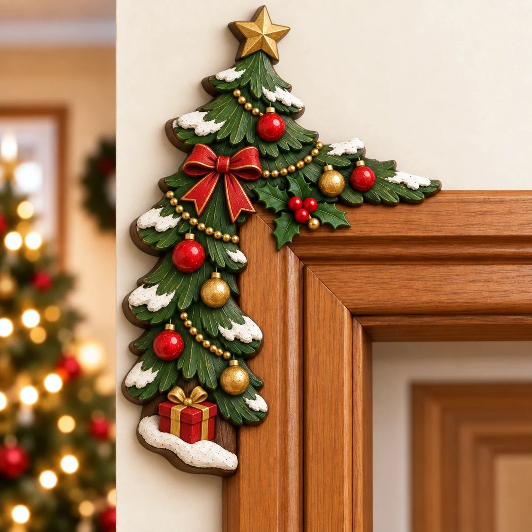 🔥LAST DAY 50% OFF - 🌲Christmas Peekaboo Door Frame Corner Decor