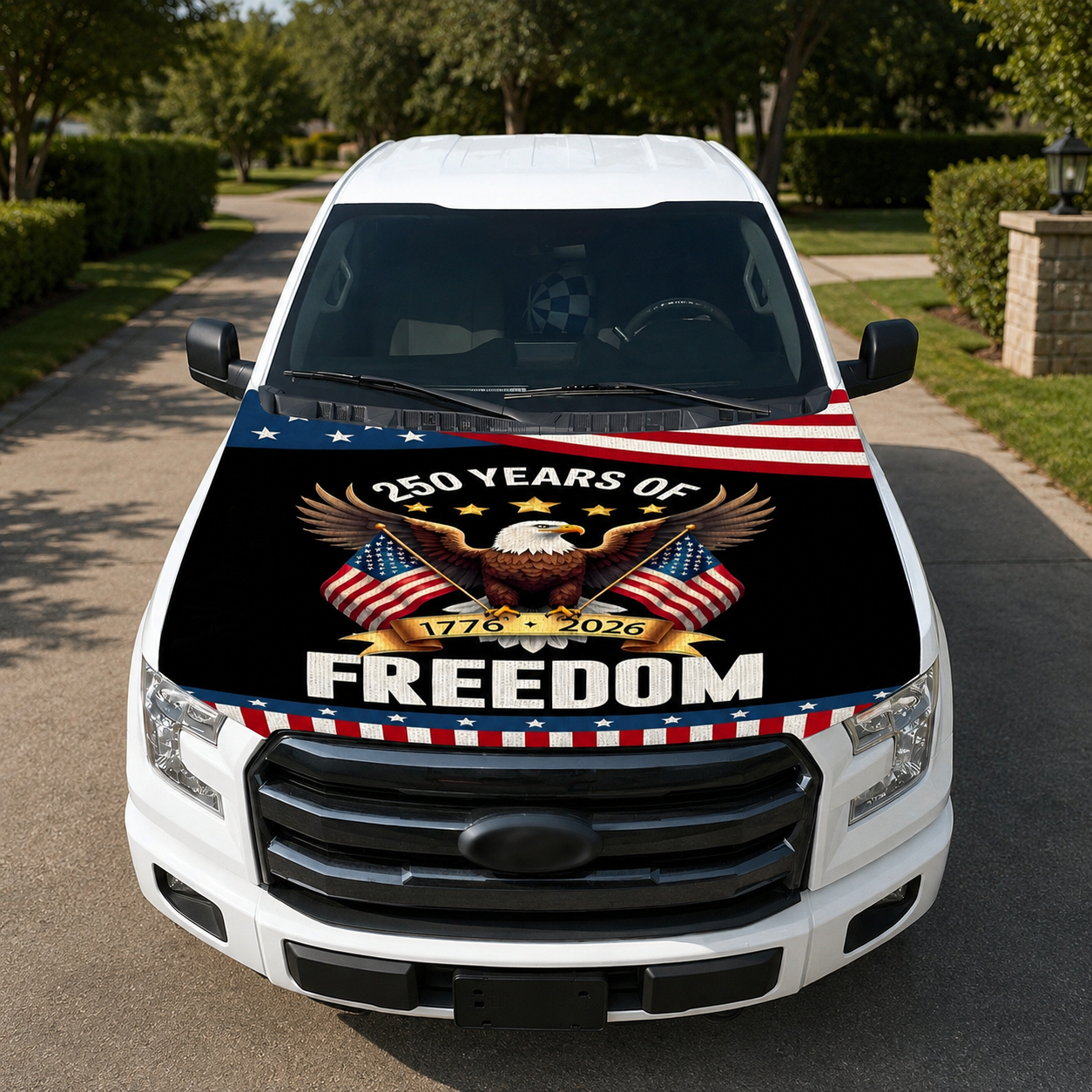 🔥 Limited Patriotic Flash Sale — American Car Hood Flag 🇺🇸 No Glue, No Tools, Installs in 1 Minute