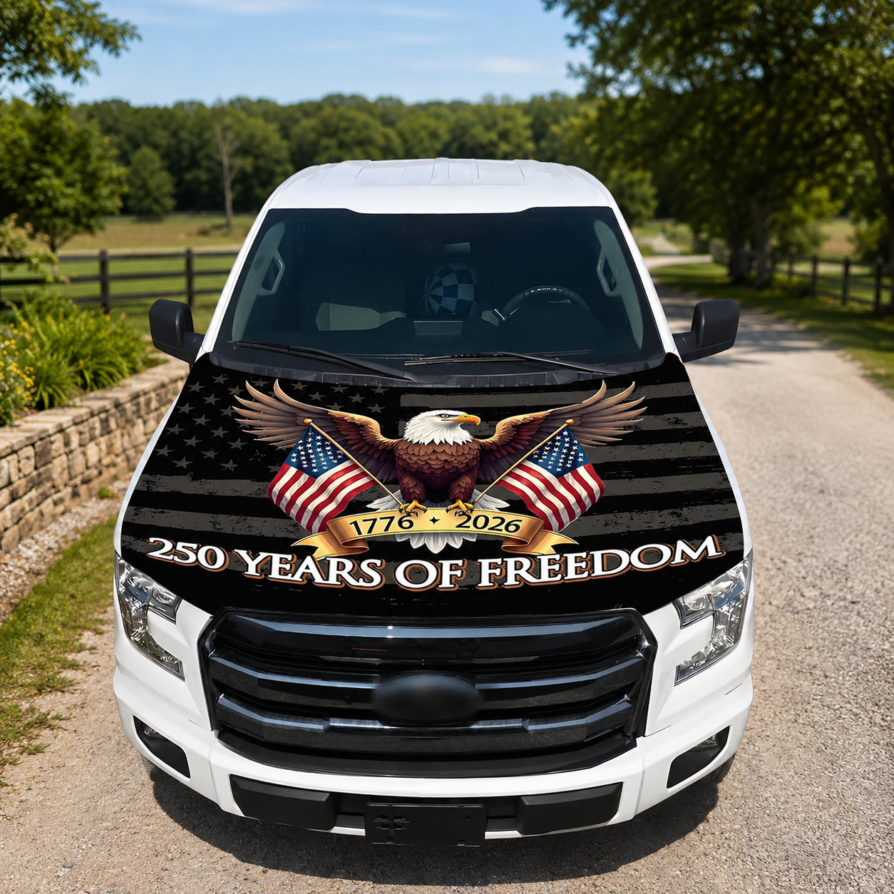 🔥 Limited Patriotic Flash Sale — American Car Hood Flag 🇺🇸 No Glue, No Tools, Installs in 1 Minute