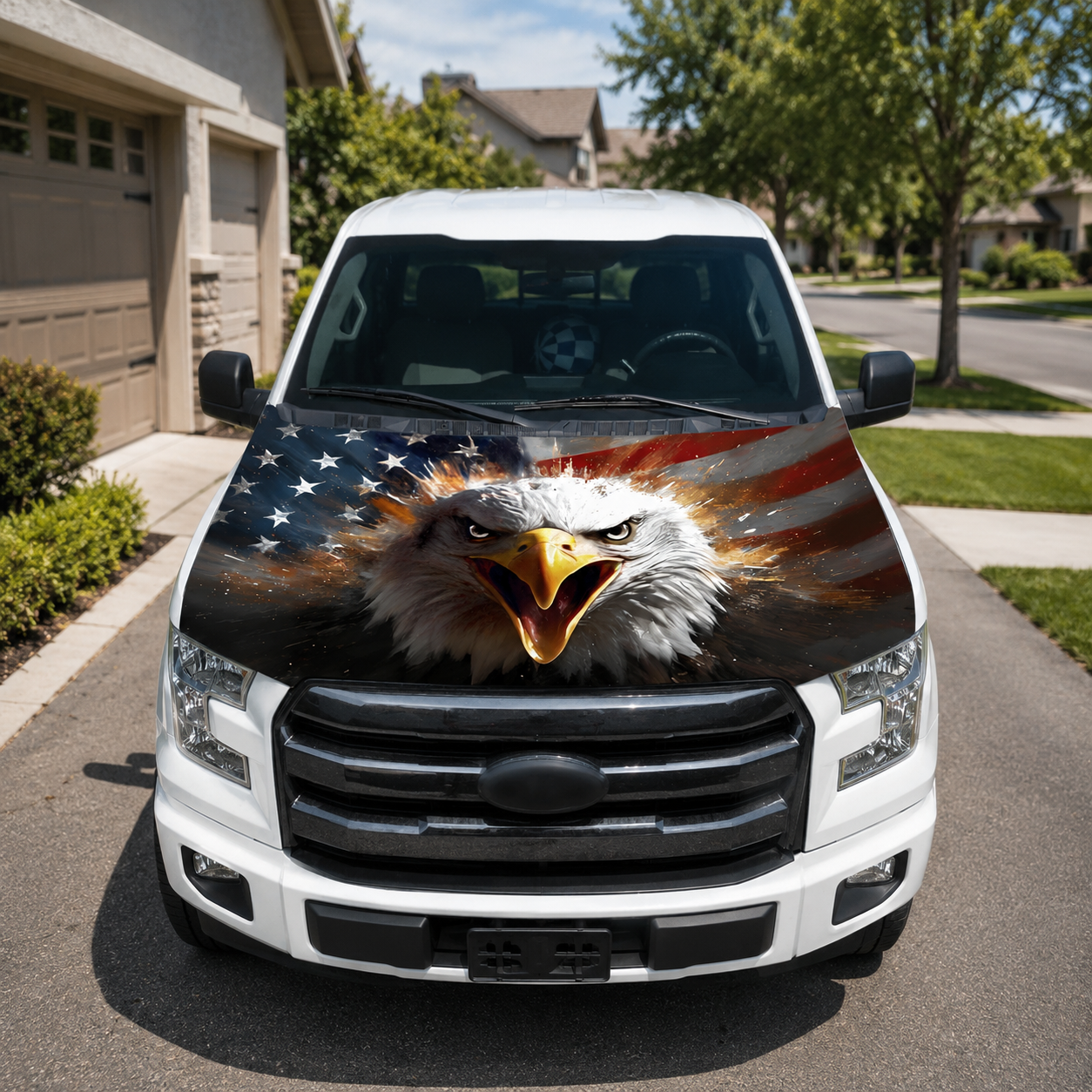 🔥 Limited Patriotic Flash Sale — American Car Hood Flag 🇺🇸 No Glue, No Tools, Installs in 1 Minute