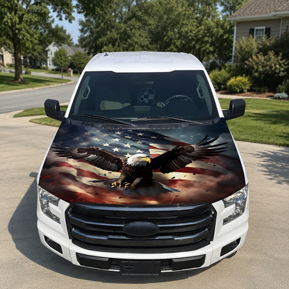 🔥 Limited Patriotic Flash Sale — American Car Hood Flag 🇺🇸 No Glue, No Tools, Installs in 1 Minute
