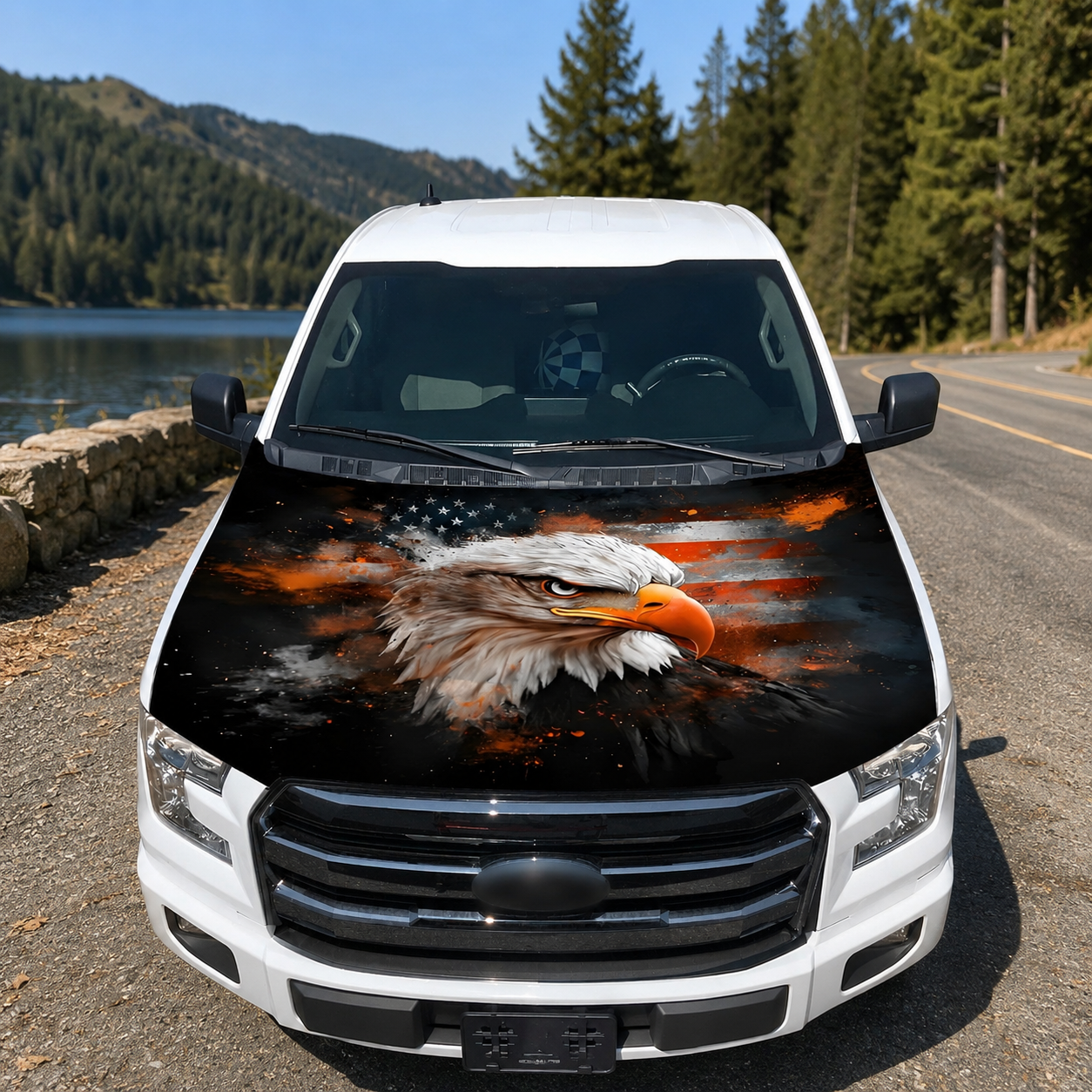 🔥 Limited Patriotic Flash Sale — American Car Hood Flag 🇺🇸 No Glue, No Tools, Installs in 1 Minute