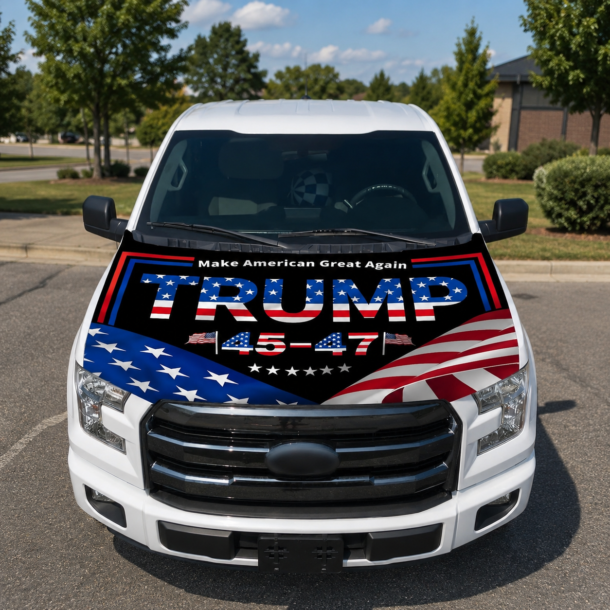 🔥 Limited Patriotic Flash Sale — American Car Hood Flag 🇺🇸 No Glue, No Tools, Installs in 1 Minute