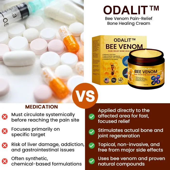 ODALIT™ Bone Healing Cream with Bee Venom for Pain Relief 🐝