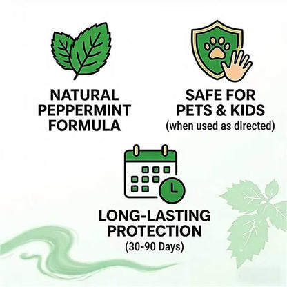 💥LAST DAY SALE 50%OFF💥🟢 Natural Peppermint Rodent Repellent Tablets – 10 Pack