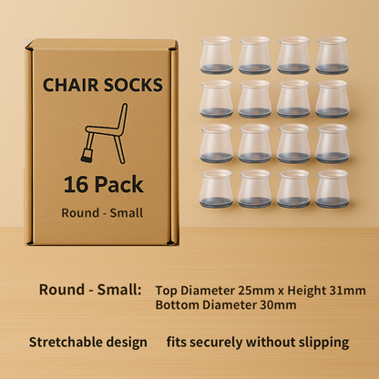 2026 Upgraded Chair Socks – Silent, Scratch-Free Floor Protectors That Stay On