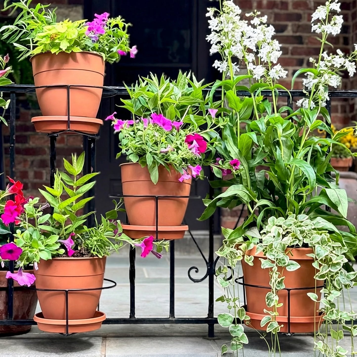 30-Second Install Railing Plant Hanger — No Tools Needed