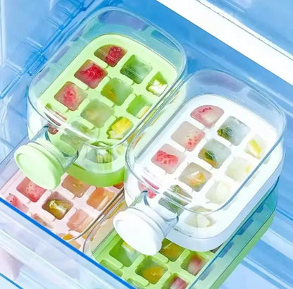 2 In 1 Ice Maker Ice Cube Bottle, Portable Ice Maker Kettle, Ice Mold Cooler Cup, Outdoor Fitness Drink Bottle