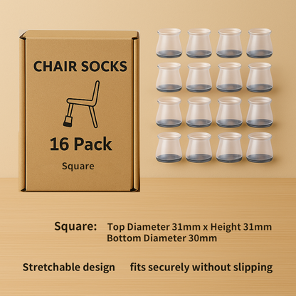 2026 Upgraded Chair Socks – Silent, Scratch-Free Floor Protectors That Stay On