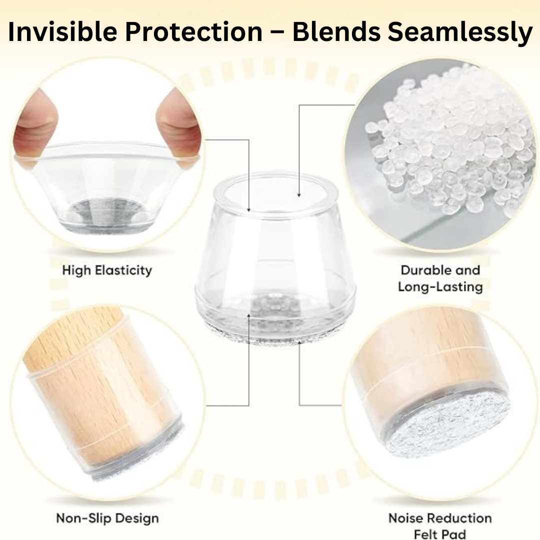 2026 Upgraded Chair Socks – Silent, Scratch-Free Floor Protectors That Stay On
