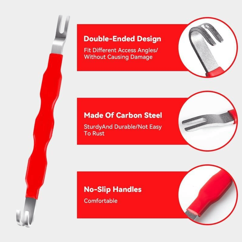 Automotive Electrical Disconnect Pliers Kit,Auto Repair Plier,High-Carbon Steel Connector Separator 60 ° Pliers,Hose Clamp Plier,Car Trim Clip Removal Pliers,Plug Release Tool and Wire Terminal Removal