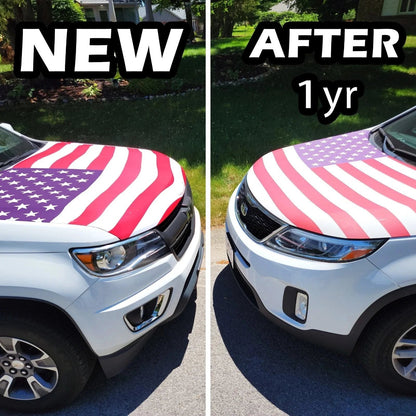 🔥 Limited Patriotic Flash Sale — American Car Hood Flag 🇺🇸 No Glue, No Tools, Installs in 1 Minute