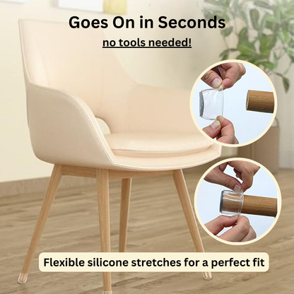 2026 Upgraded Chair Socks – Silent, Scratch-Free Floor Protectors That Stay On