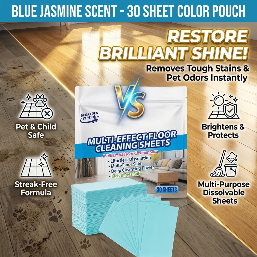 2026 Upgrade: Multi-Surface Dissolving Floor Cleaner Tablets | Pet & Kid Safe