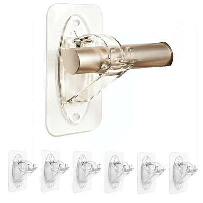 🏠🔨 New Self Adhesive Rod Brackets, No Drill Needed Curtain Rod Holders