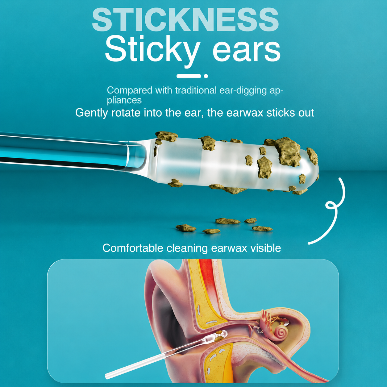 🏆Flash Sale⚡ 50K+ SOLD!-Ear cleanner Sticky Pick
