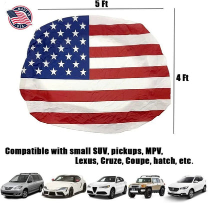 🔥 Limited Patriotic Flash Sale — American Car Hood Flag 🇺🇸 No Glue, No Tools, Installs in 1 Minute