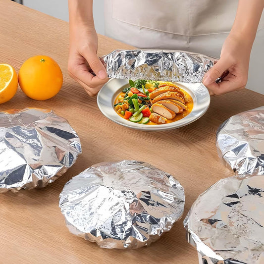 🍲🔥 Reusable Insulated Foil Bowl & Plate Covers