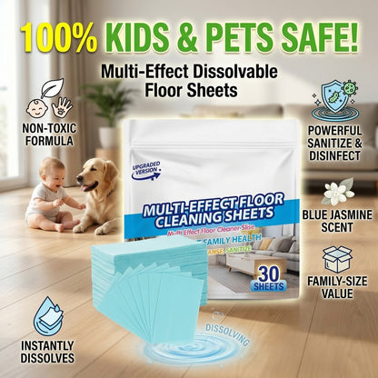 2026 Upgrade: Multi-Surface Dissolving Floor Cleaner Tablets | Pet & Kid Safe