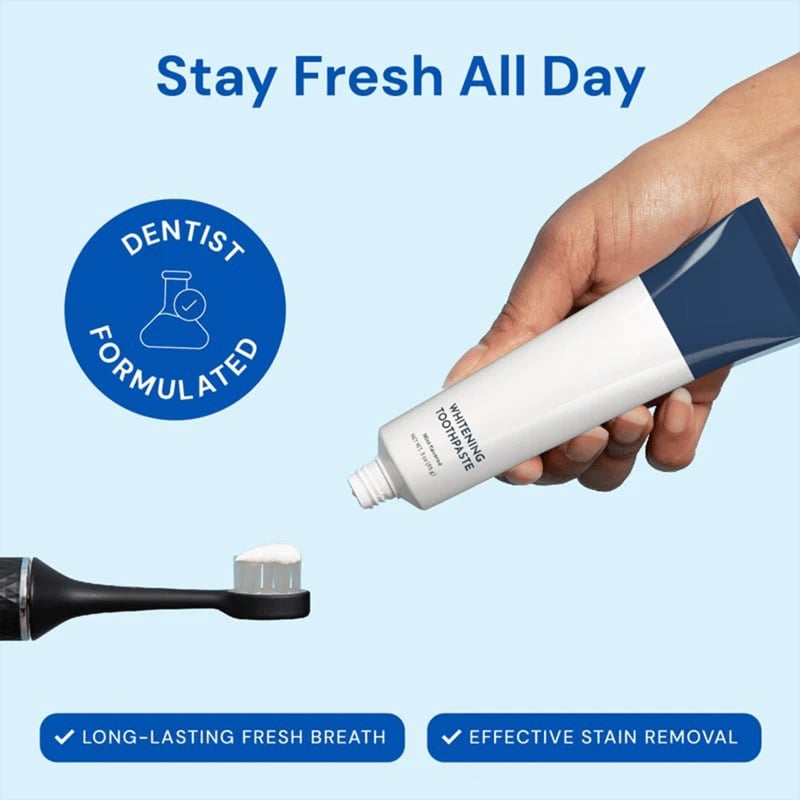🦷  Fluoride-Free Hydroxyapatite Teeth Whitening Toothpaste with Coconut Oil & Xylitol ❄️