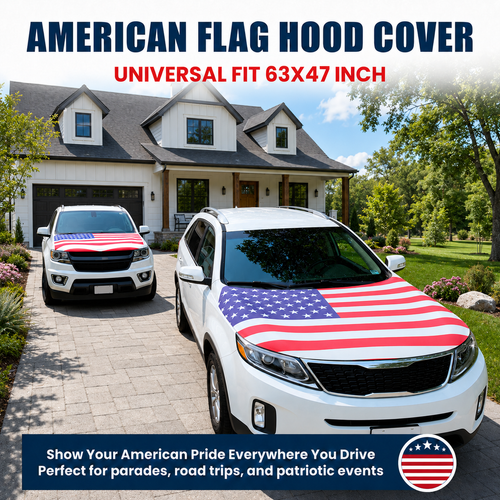 🔥 Limited Patriotic Flash Sale — American Car Hood Flag 🇺🇸 No Glue, No Tools, Installs in 1 Minute