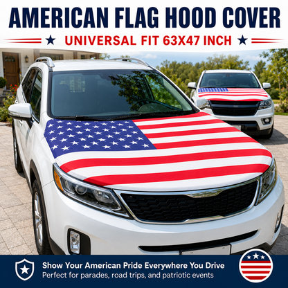 🔥 Limited Patriotic Flash Sale — American Car Hood Flag 🇺🇸 No Glue, No Tools, Installs in 1 Minute