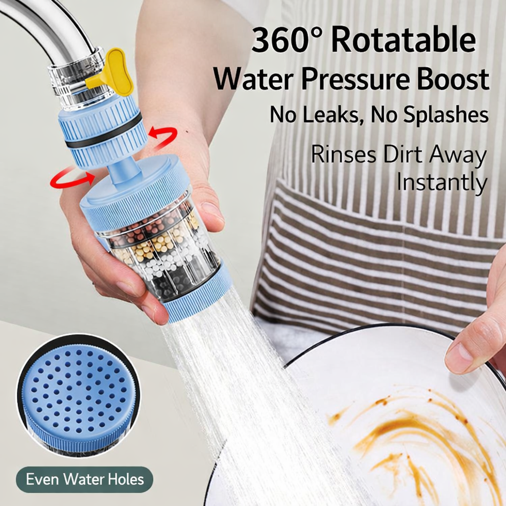 2026 Upgrade 💧 6-Layer Charcoal Faucet Filter for Fresh, Safe Water