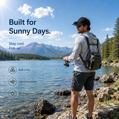 Stay Cool Anywhere with the Solar & USB Fan Cap