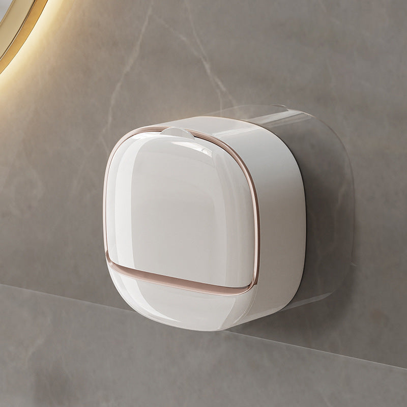 Luxury Soap Holder with Drain Tray, Waterproof Soap Dish Holder, Keep Soap Bars Dry