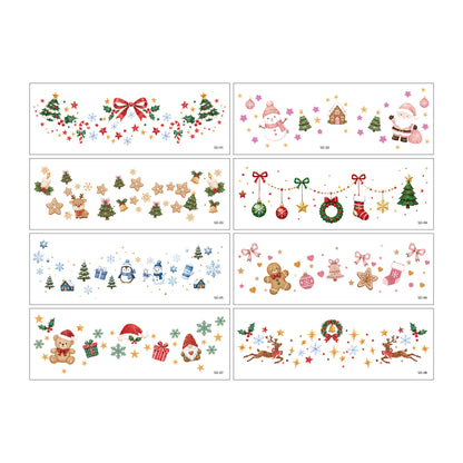 Christmas Face Tattoos – 8 Festive Holiday Designs 🎁 Buy 1, Get 1 FREE Today
