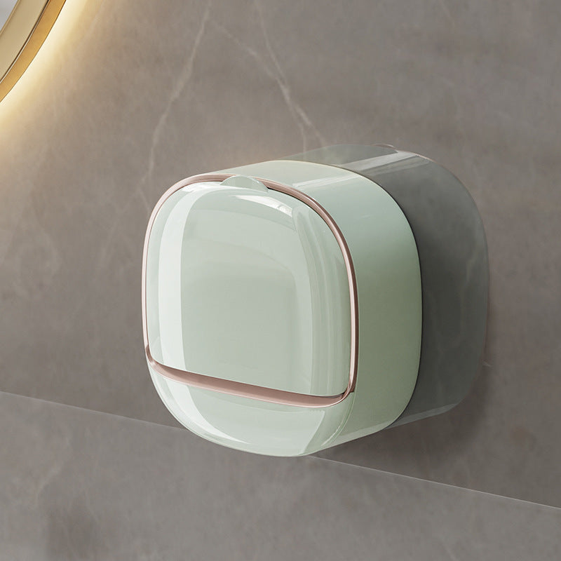 Luxury Soap Holder with Drain Tray, Waterproof Soap Dish Holder, Keep Soap Bars Dry