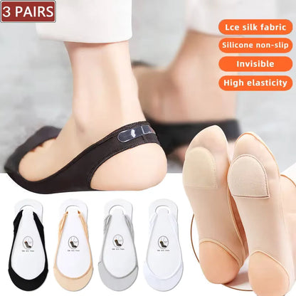 Invisible No-Show Liner Socks for Heels & Flats
