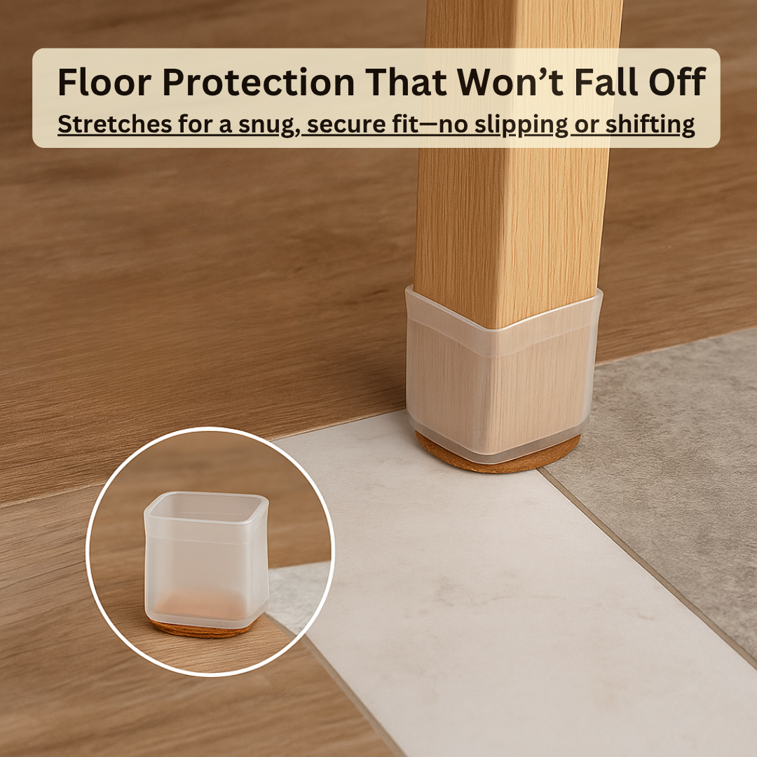 2026 Upgraded Chair Socks – Silent, Scratch-Free Floor Protectors That Stay On