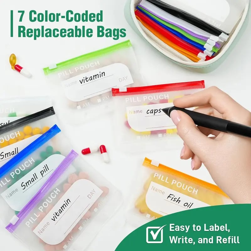Waterproof Pill Pouch Set