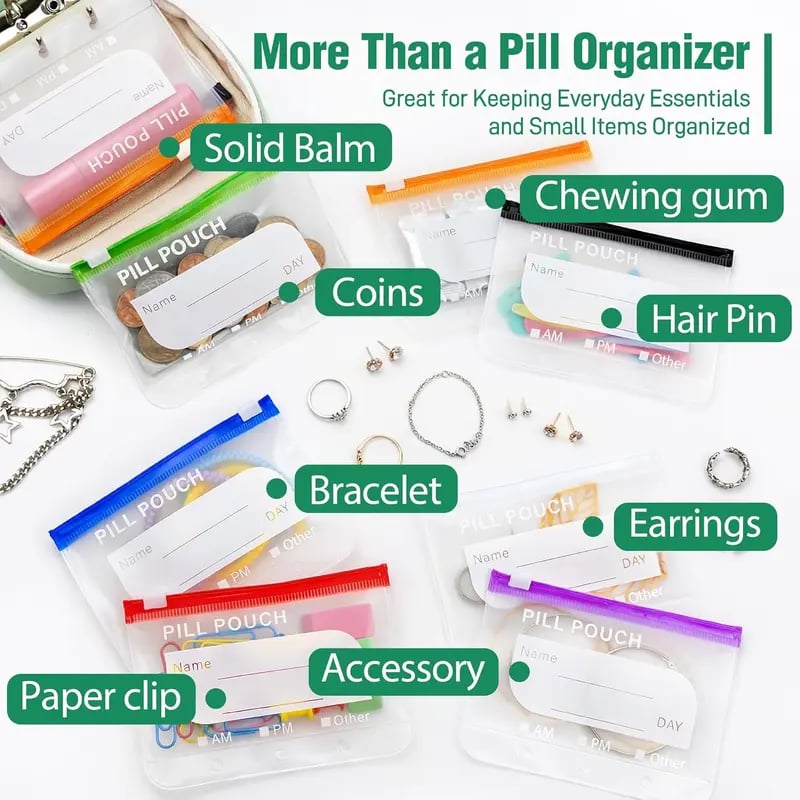 Waterproof Pill Pouch Set