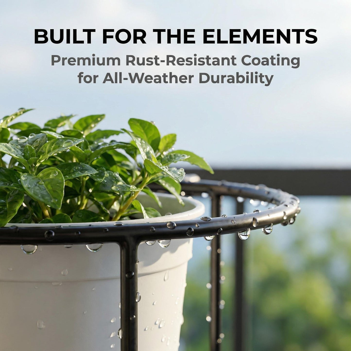 30-Second Install Railing Plant Hanger — No Tools Needed