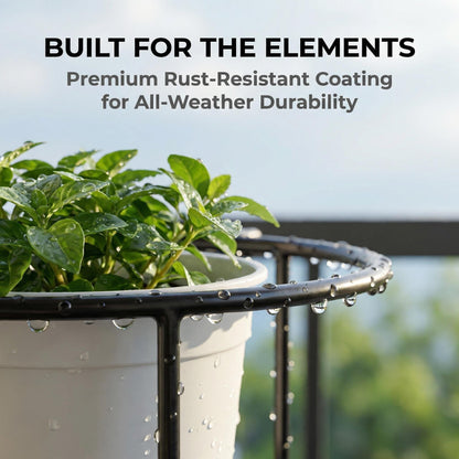 30-Second Install Railing Plant Hanger — No Tools Needed
