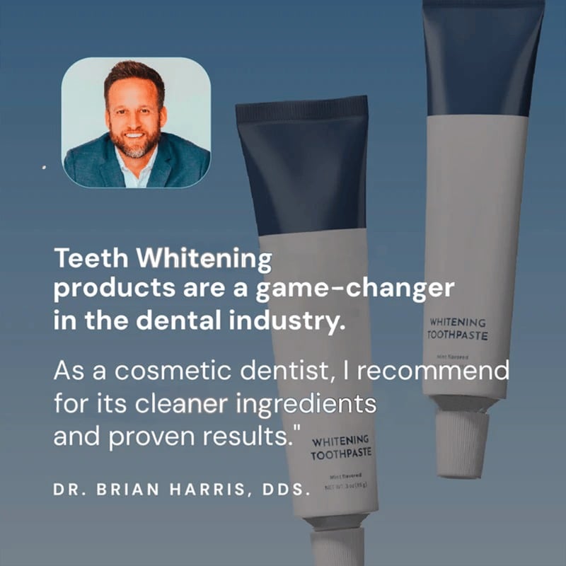 🦷  Fluoride-Free Hydroxyapatite Teeth Whitening Toothpaste with Coconut Oil & Xylitol ❄️
