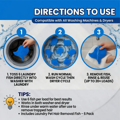 Pet Hair Laundry Catchers – Reusable Fur Removers for Washer & Dryer