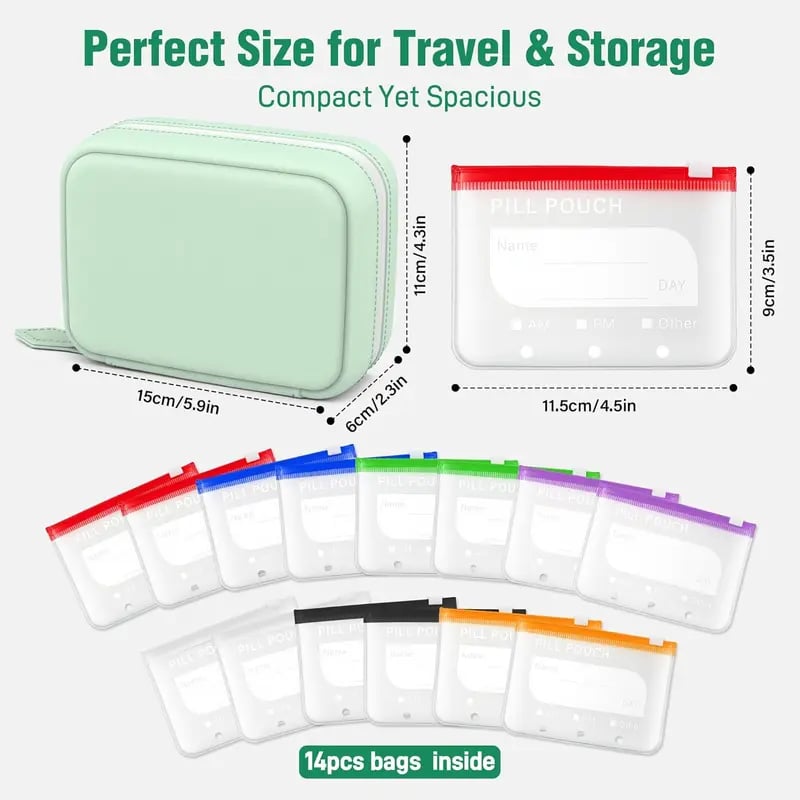 Waterproof Pill Pouch Set