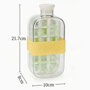2 In 1 Ice Maker Ice Cube Bottle, Portable Ice Maker Kettle, Ice Mold Cooler Cup, Outdoor Fitness Drink Bottle