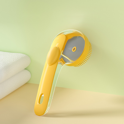 Pet Bath Brush with Shampoo Dispenser