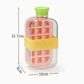 2 In 1 Ice Maker Ice Cube Bottle, Portable Ice Maker Kettle, Ice Mold Cooler Cup, Outdoor Fitness Drink Bottle