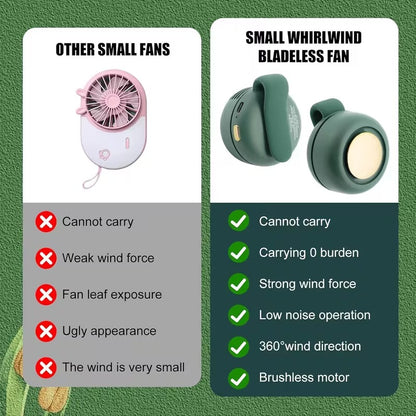 Mini Bladeless Fan – Stay Cool Anywhere